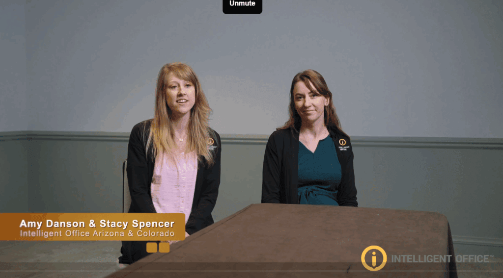 Flexible workplace solutions and franchise opportunities with Intelligent Office, featuring Amy Danson and Stacy Spencer discussing business expansion in Arizona & Colorado.